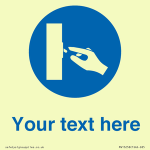 Custom Use Switch Sign